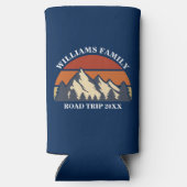 Custom Road Trip Mountain Sunset Selters Dosenkühler (Rückseite)