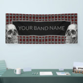 Custom Rock Band Skull Heavy Metal Music Festival Banner (Messe)