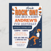 Custom Rock Climbing Birthday Party Invitation Einladung (Vorne/Hinten)
