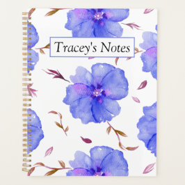 Custom Rock Rose Watercolor Floral Planner Planer