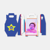 Custom Rocket Mission Smile Foto Geburtstag Geschenkschachtel (Ungefaltet)