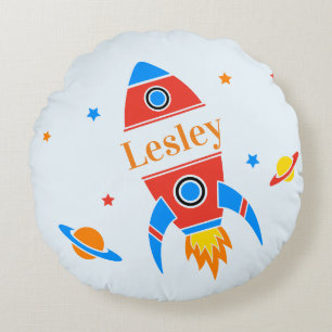 Custom Rocket Pillow Rundes Kissen