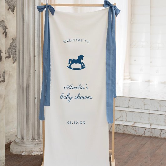 Custom Rocking Horse baby shower Banner