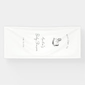 Custom Rocking Horse Baby Shower Welcome  Banner (Horizontal)