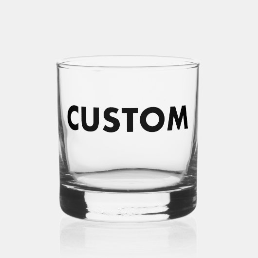 Custom Rocks Glass Blank Template - 12oz Whiskey Whiskyglas (Vorderseite)