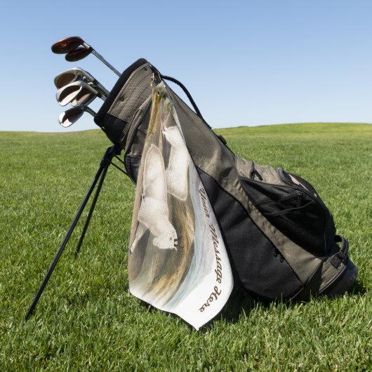 Custom Rocky Mountain Goat Camping Deko Geschenke Golfhandtuch (Gras)