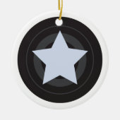 Custom Roller Derby Jammer Star Keramik Ornament (Vorne)