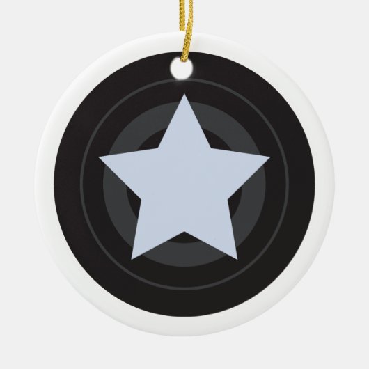 Custom Roller Derby Jammer Star Keramik Ornament (Vorne)