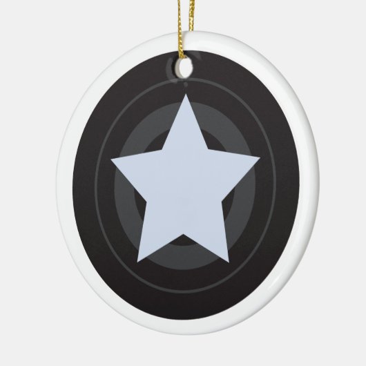 Custom Roller Derby Jammer Star Keramik Ornament (Links)
