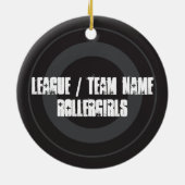 Custom Roller Derby Jammer Star Keramik Ornament (Hinten)