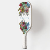 Custom Romantic Australian Summer Blume Pickleball Schläger (Links)