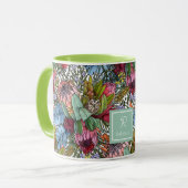 Custom Romantic Australian Summer Blume Tasse (Vorderseite Links)