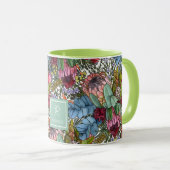 Custom Romantic Australian Summer Blume Tasse (VorderseiteRechts)