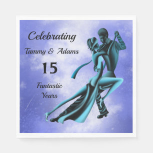 Custom Romantic Couple Tango Serviette