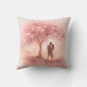 Custom Romantic Couple Throw Pillow Kissen (Rückseite)