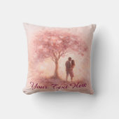 Custom Romantic Couple Throw Pillow Kissen (Vorderseite)