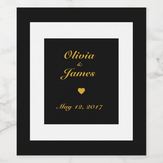 Custom Romantique Save the Date Weinetikett (Einzelnes Label)