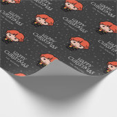 Custom Ron Weasley Cartoon | Frohe Weihnachten Geschenkpapier (Ecke)