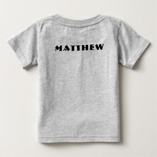 Custom Roogram Ideogramm Chinese New Year Babysuit Baby T-shirt (Rückseite)