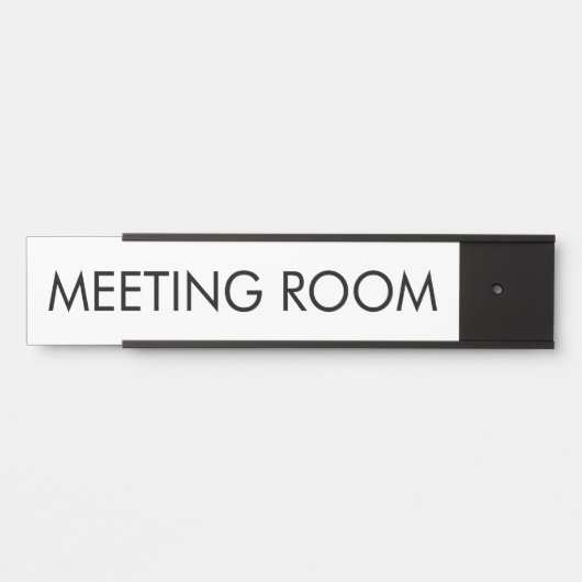 Custom Room Name Simple Modern Minimalist Türschild (Vorderseite )
