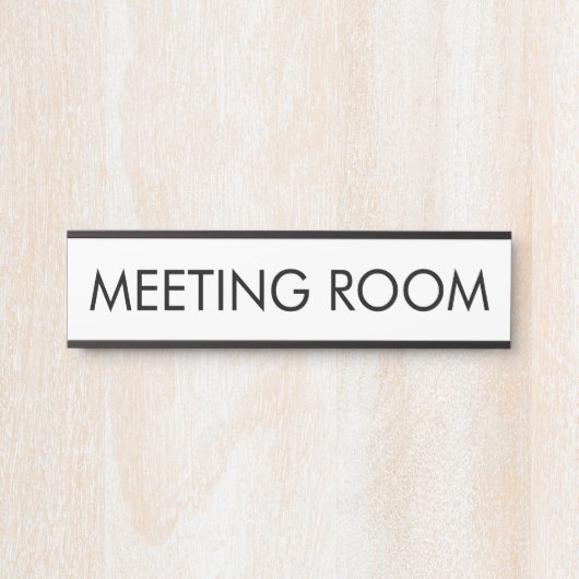 Custom Room Name Simple Modern Minimalist Türschild (Vorderseite )