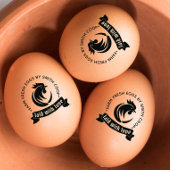 Custom Rooster Egg Mini Briefmarke Gummistempel