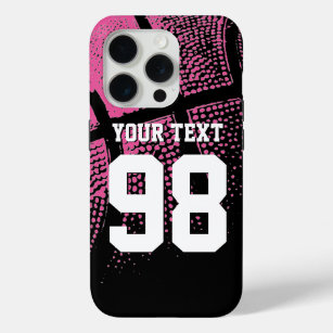 Custom rosa Basketball Jersey Nummer iPhone Fall Case-Mate iPhone Hülle