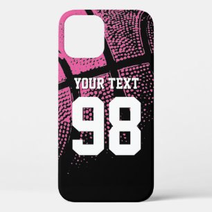 Custom rosa Basketball Jersey Nummer iPhone Fall Case-Mate iPhone Hülle