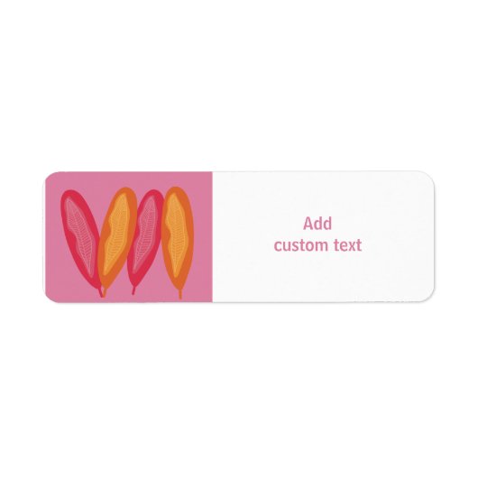 Custom rosa farbig mit Federn (Vorne)