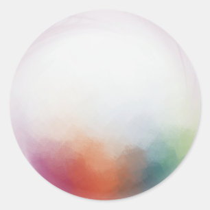 Custom Rosa Red Yellow Orange Blue Green Trendy Runder Aufkleber