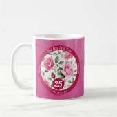 Custom Rose Erholung Meilenstein Geschenk für sie Kaffeetasse (Links)