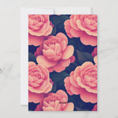 Custom Rose Flower Birthday Einladung (Rückseite)