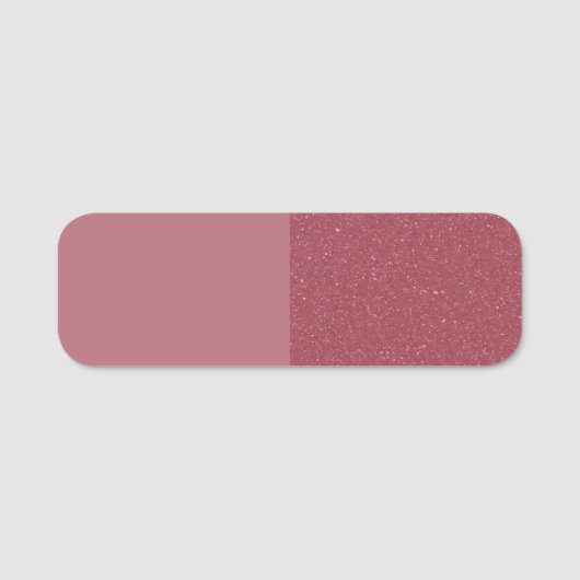 Custom Rose Gold Dual Texture Tag Namensschild (Vorderseite)