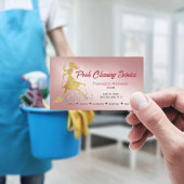 Custom Rose Gold Elegante Reinigung Visitenkarte