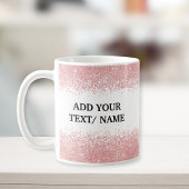 Custom Rose Gold Glitter -Personalized Name Kaffeetasse