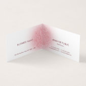 Custom Rose Gold Glitzer Look Modernes Elegantes Visitenkarten (Innenseite)