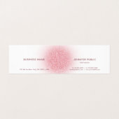 Custom Rose Gold Glitzer Look Modernes Elegantes Visitenkarten (Innenseite Aufgefaltet)