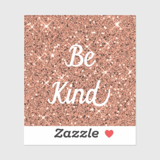 Custom Rose Gold Sparkle Glitzer Schneiden Vinyl S Aufkleber (Blatt)