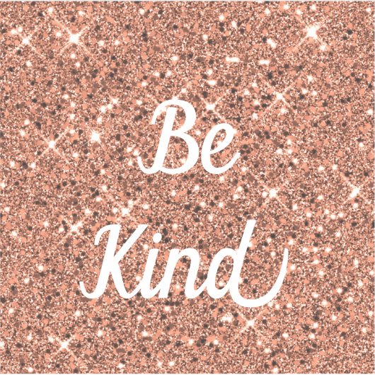 Custom Rose Gold Sparkle Glitzer Schneiden Vinyl S Aufkleber (Vorderseite)