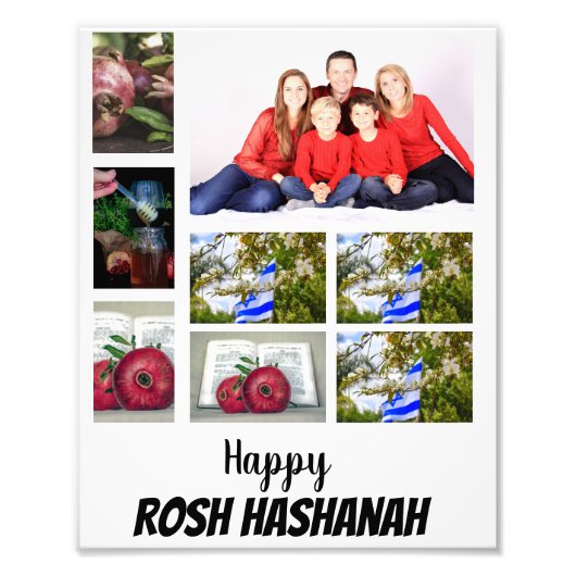 Custom Rosh Hashanah 8 Foto Collage (Vorne)