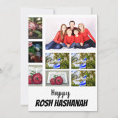 Custom Rosh Hashanah 8 Foto Collage Einladung (Vorderseite)