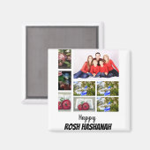 Custom Rosh Hashanah 8 Foto Collage Magnet (Vorderseite/Rückseite)