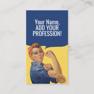 Custom Rosie The Riveter Feminist kühn lustiges C Visitenkarte