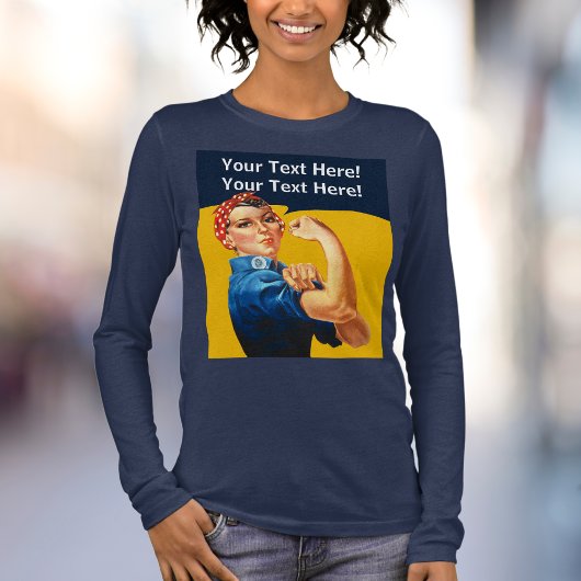 Custom Rosie the Riveter Vintag Tri-Blend Shirt