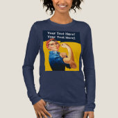 Custom Rosie the Riveter Vintag Tri-Blend Shirt (Vorderseite)