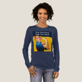 Custom Rosie the Riveter Vintag Tri-Blend Shirt (Volle Vorderseite)