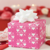 Custom Rosy Pink XOXO Paar Hochzeit, Jahrestag Geschenkpapier