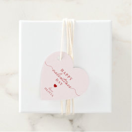Custom rot rosa einfache VALENTINE'S DAY Geschenkm Geschenkanhänger