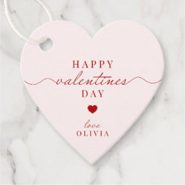 Custom rot rosa einfache VALENTINE'S DAY Geschenkm Geschenkanhänger