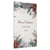 Custom Rot und Weiß Wasserfarbe Blumenfestival Klemmbrett (Rechts)